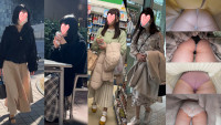 【地下鉄のエスカレーター22】ご新規様4人。エロ下着ばっかでした。
