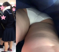 52.セーラー服ちゃんの白パンツ
