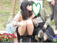 （再販）パンストの縦の線に大興奮！！お座りお姉さん発見！！（ＦＨＤ）大変です！！パンツが見えてますよ７０