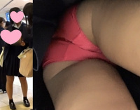 #55　かわいい制服女子のピンクパンツをまあまあしつこく