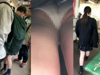 ★再販品　４人のJK風の逆さパンチラ動画　Ｓ０２５
