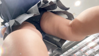 『116 』¢三名のドット柄P星服女子¢