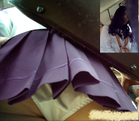 【女子高生パンチラ】極ミニセーラー通学5