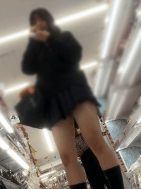 JKお宝＃125 可愛い生パンJKを粘着撮影